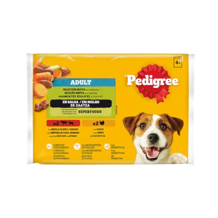 Sachê Pedigree Adult Seleção de Carnes ao Molho para cães
