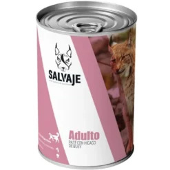Salvaje Original Adulto Fígado em Patê de Boi lata para gatos