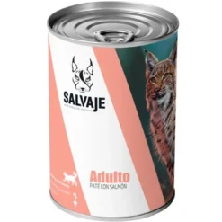Salvaje Original Adulto Salmão em Patê lata para gatos