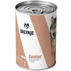 Salvaje Senior Frango e Coelho patê em lata para cães