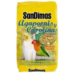 SanDimas comida para agapornis Fischer e calopsitas