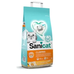 Sanicat Areia Aglomerante Baunilha e Tangerina para gatos