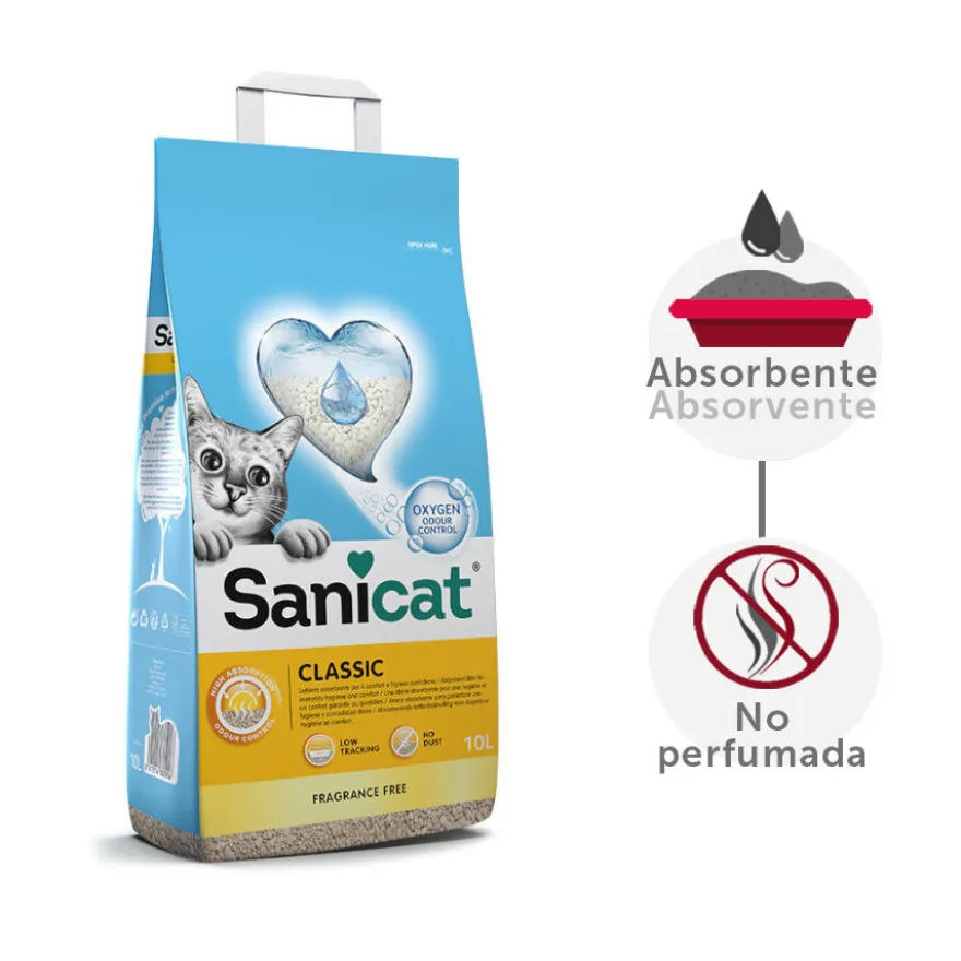 Sanicat Classic Areia Absorvente para gatos