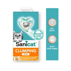 Sanicat Clumping White Duo Areia Aglomerante para gatos