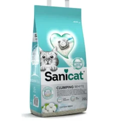 Sanicat Cotton Fresh Areia Branca Aglomerante para gatos