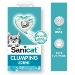 Sanicat Cumpling White Marseille Active Areia para gatos