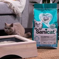 Sanicat Cumpling White Marseille Active Areia para gatos