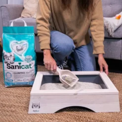 Sanicat Cumpling White Marseille Active Areia para gatos