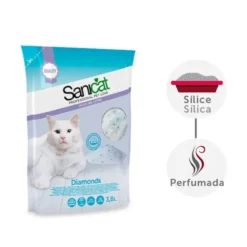 Sanicat Diamonds Areia Sílica para gatos