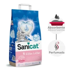 Sanicat Kitten Areia Super absorvente para gatos