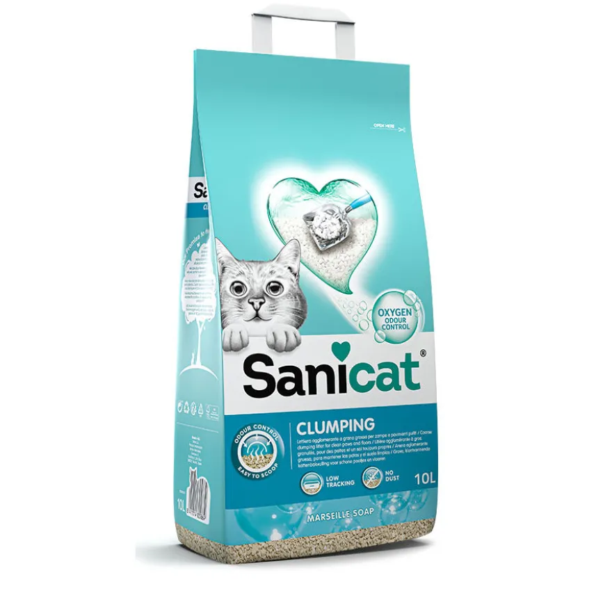 Sanicat Marselha Areia Aglomerante para gatos