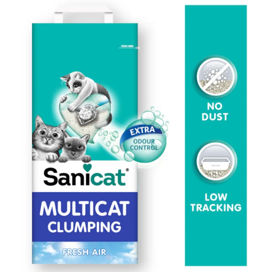 Sanicat Multicat Cumpling Fresh Air Areia para gatos