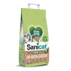 Sanicat Natura Activa 100% Green Areia Vegetal para gatos