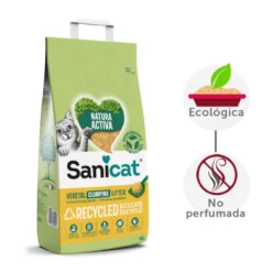 Sanicat Natura Activa Recycled Areia para gatos