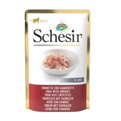 Schesir Adult Atum com Camarões saquetas para gatos