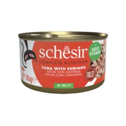 Schesir Adult Atum e Camarões lata para gatos