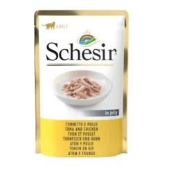 Schesir Adult Atum e Frango saqueta para gatos