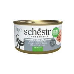 Schesir Atum com Lula em Gelatina lata para gatos
