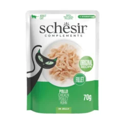 Schesir Filés de Frango em Sachê de Gelatina para Gatos