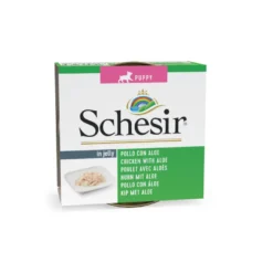 Schesir Puppy Frango com Aloé lata para cães