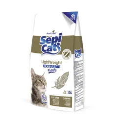 Sepicat LightWeight Extreme Fresh Areia Aglomerante leve para gatos
