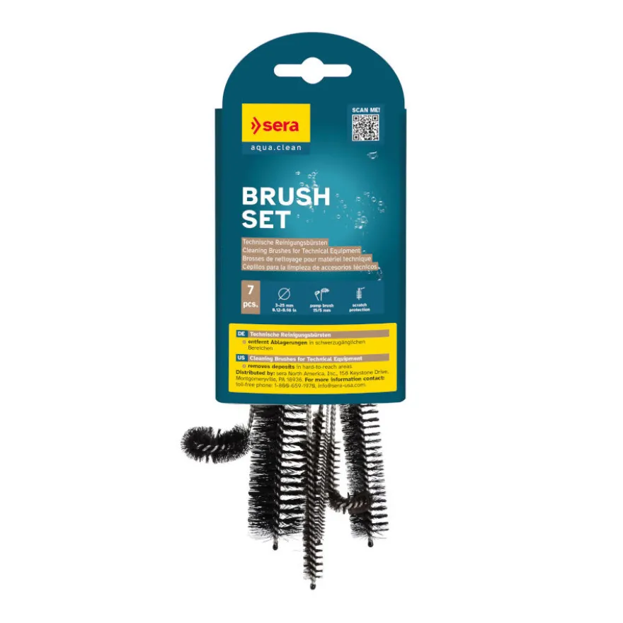 Sera Brush Set Escovas de limpeza para acessórios de aquário