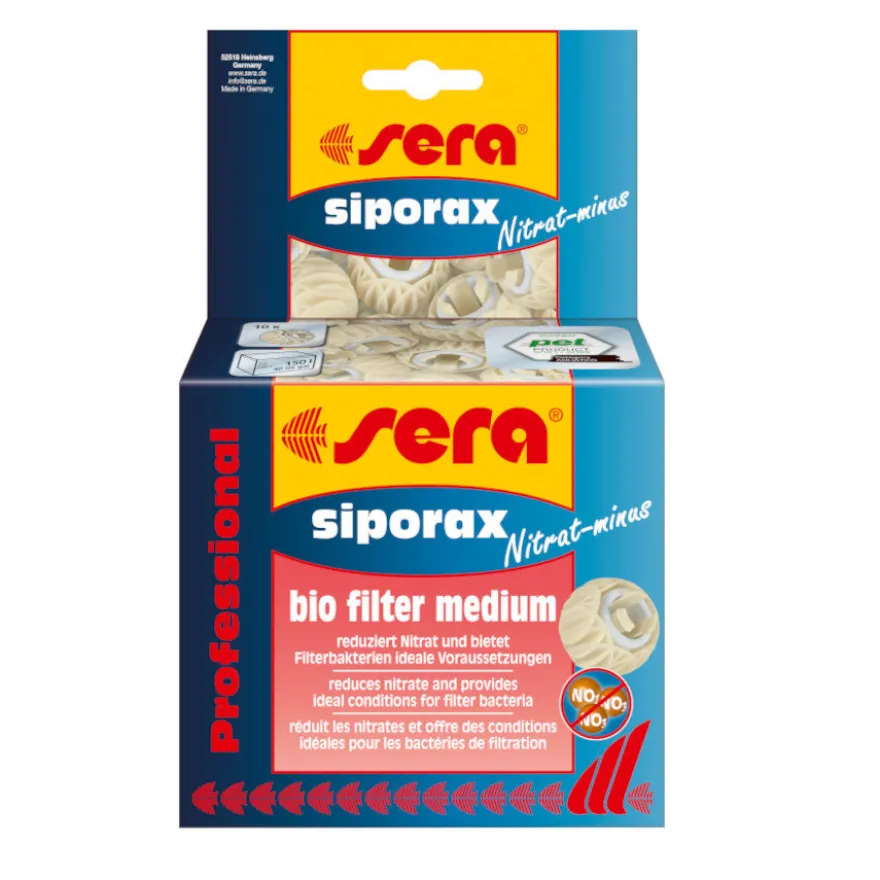 Sera Siporax Nitrat-Minus Meio filtrante biológico profissional para aquários