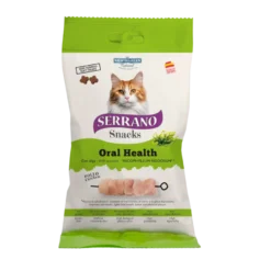 Serrano Snacks Oral Health de Frango para gatos