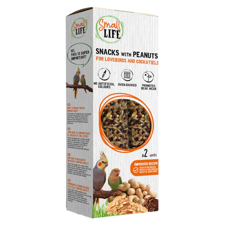 Small Life Barritas Snack com Amendoins para agapornis e caturras