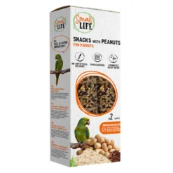 Small Life Barritas Snack com Amendoins para papagaios