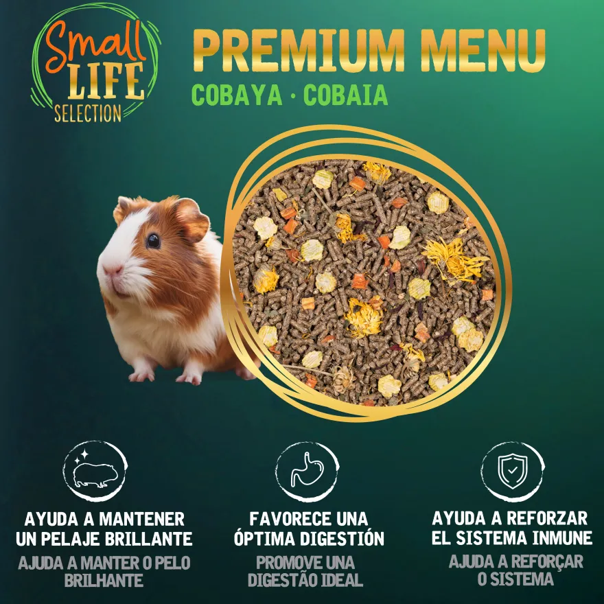 Small Life Premium Menú Comida para Porquinhos-da-Índia