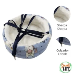 Small Life Rede de dormir com Estampagem de Unicórnio para animais de estimação pequenos