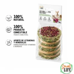 Small Life Rolo de Feno com Beterraba Snack para roedores e coelhos