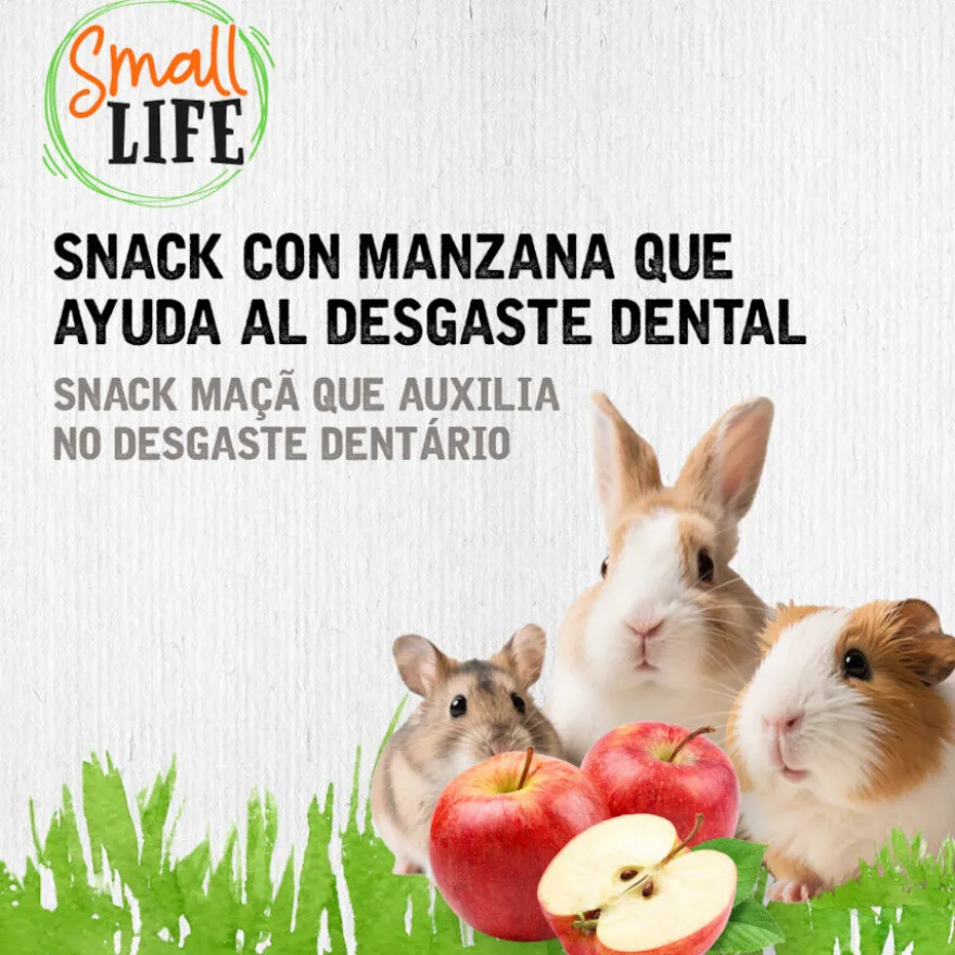 Small Life Rolo de Feno com Maçã Snack para roedores e coelhos