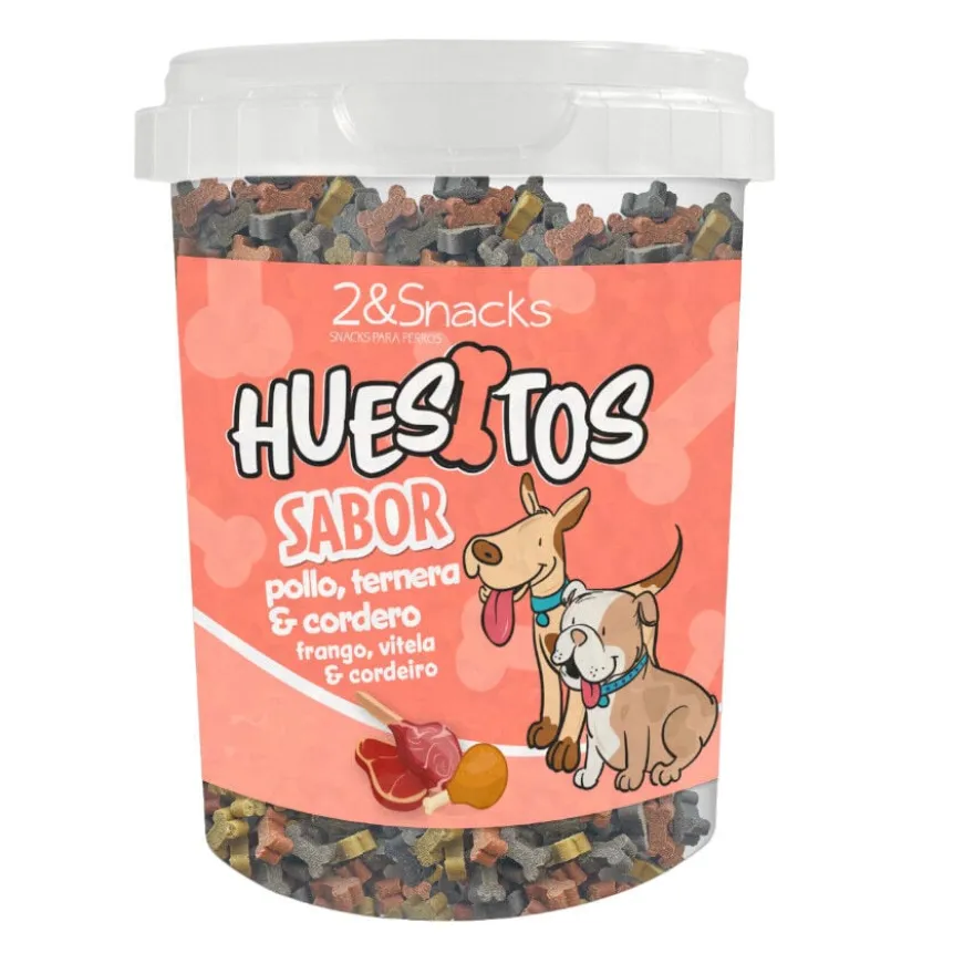2&Snacks Biscoitos Mini Ossos Mix para cães
