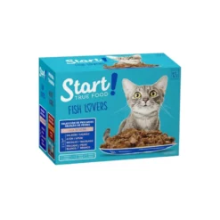 Start Cat Peixe saqueta com gelatina para gatos - Multipack