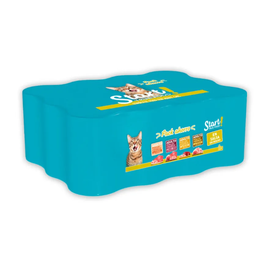 Start Multipack Alimento húmido de carne em lata para gatos Pack Poupança!