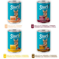 Start Multipack Alimento húmido de carne em lata para gatos Pack Poupança!