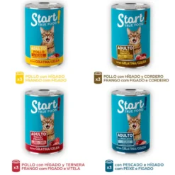 Start Multipack Alimento húmido de carne e peixe em saquetas para gatos Pack Poupança!