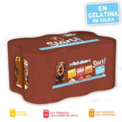 Start Multipack Alimento húmido de frango, vitela e cordeiro em geleia para cães Pack Poupança!