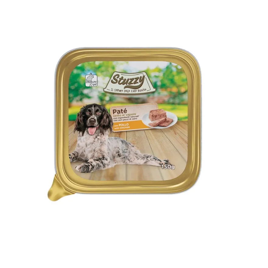 Stuzzy frango terrina para cães