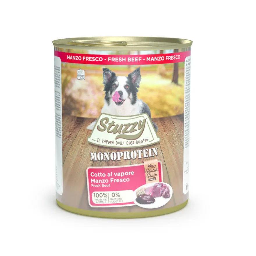 Stuzzy Monoprotein Boi lata para cães