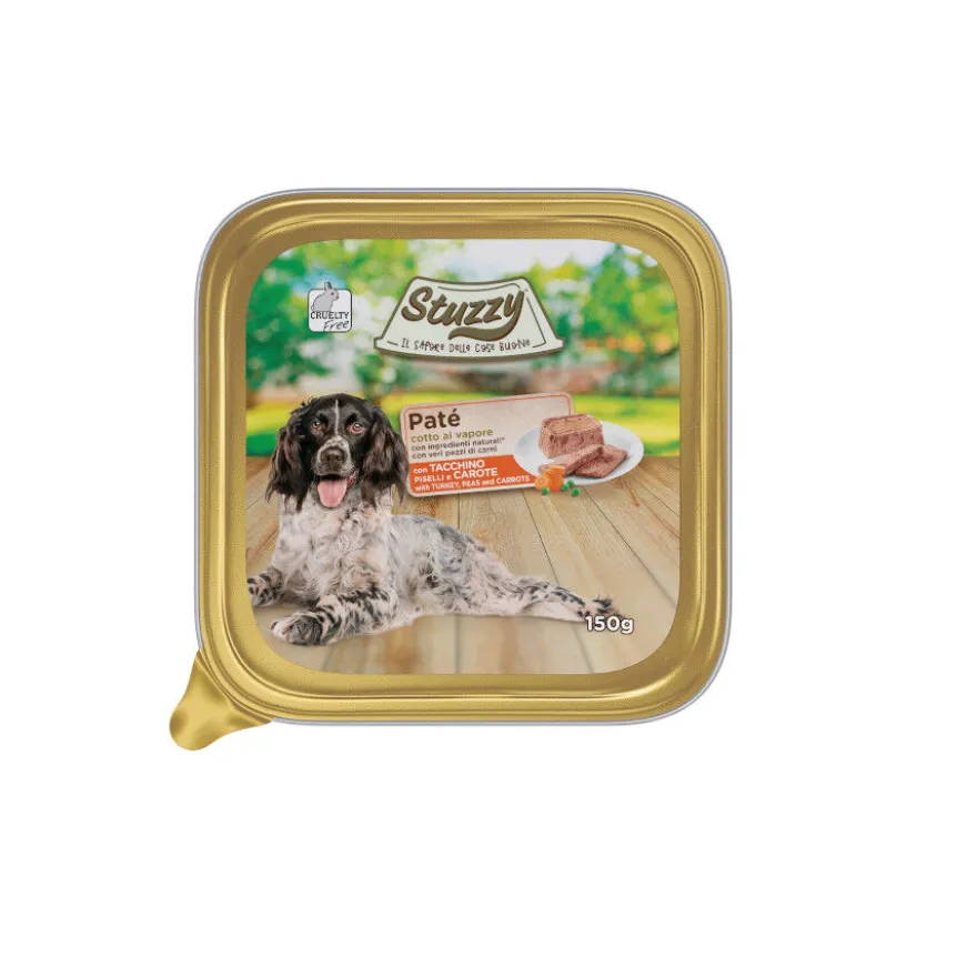 Stuzzy peru com ervilhas e cenouras terrina para cães