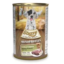 Stuzzy Puppy Monoprotein Terneira lata para cães