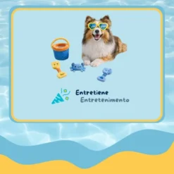 Summer Vibes Beach Set x4 Kit de Brinquedos para cães
