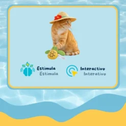 Summer Vibes Cat Turtle Peluche para gatos