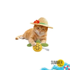 Summer Vibes Cat Turtle Peluche para gatos
