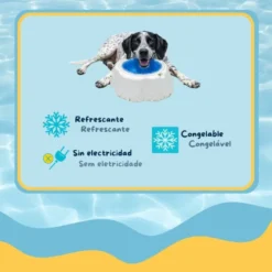 Summer Vibes Cool Bowl Small Comedouro e bebedouro para cães