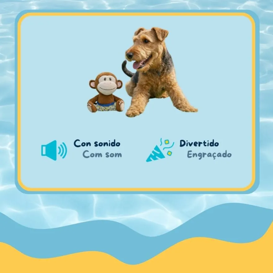 Summer Vibes Dolce Vita Monkey Peluche para cães