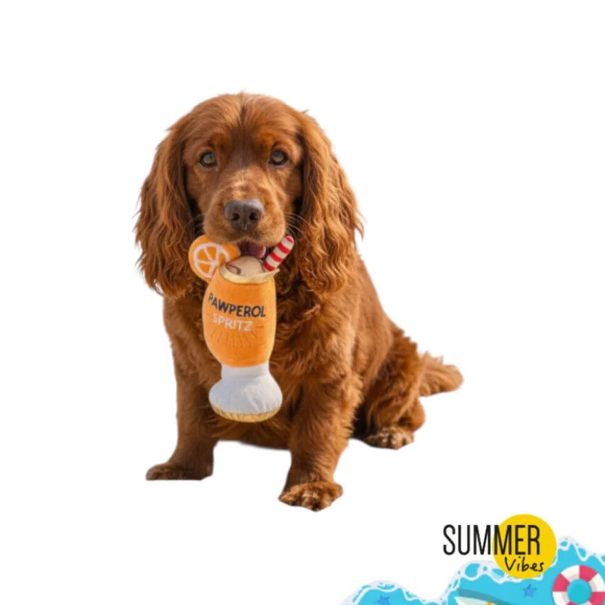 Summer Vibes Pawperol Spritz Peluche para cães